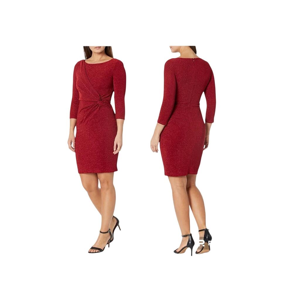 Jessica Howard Women's Lined Casual Long Sleeve Daytime Dress Size 20W